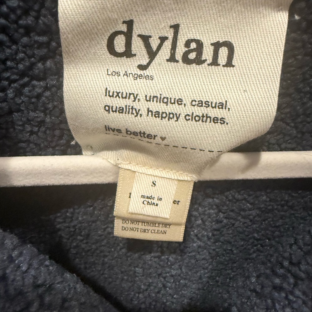 Lightly Worn Dylan Navy Shearling Jacket - image 3